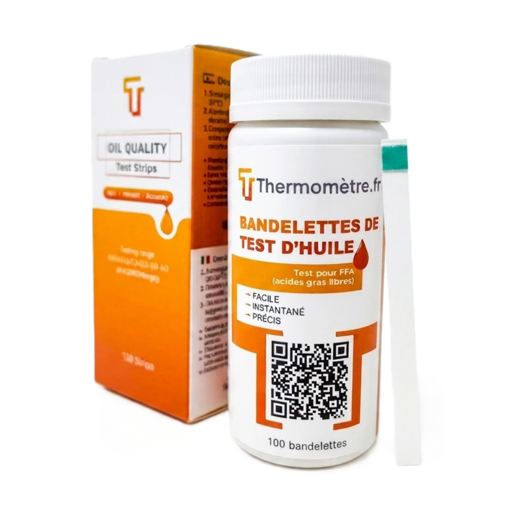 [4654] Bandelettes de test d'huile de friture x 100