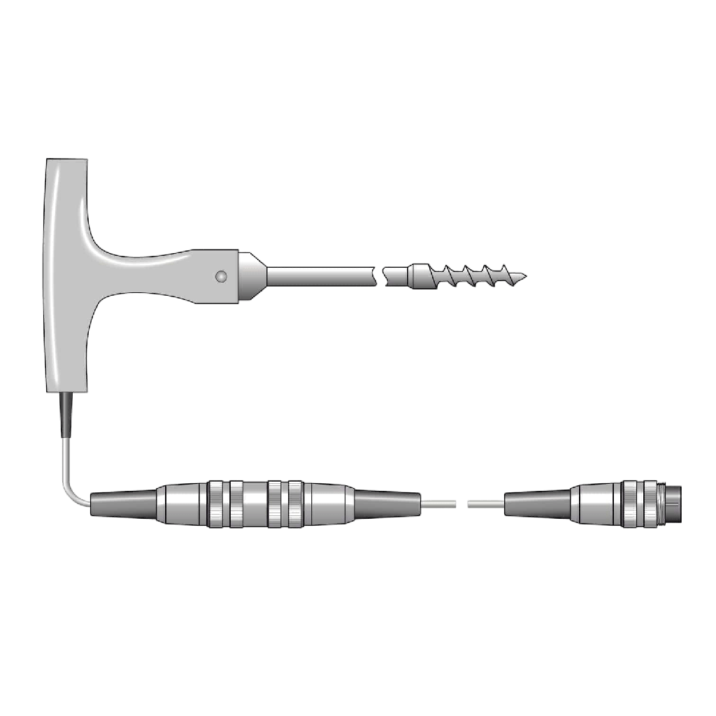 [170-175] Sonde à tire-bouchon à thermistance NTC en forme de T