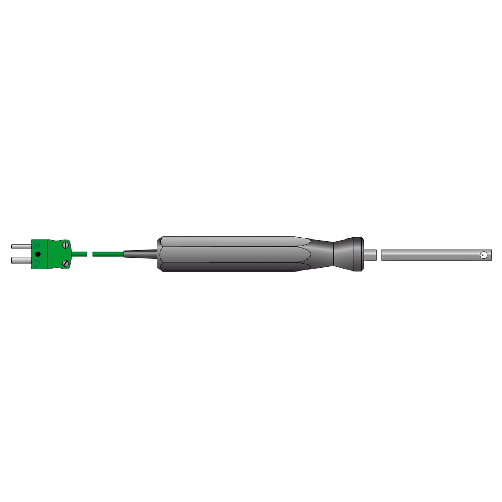 [123-300] Sonde à air ou à gaz pour thermocouple (Type K / Droit)