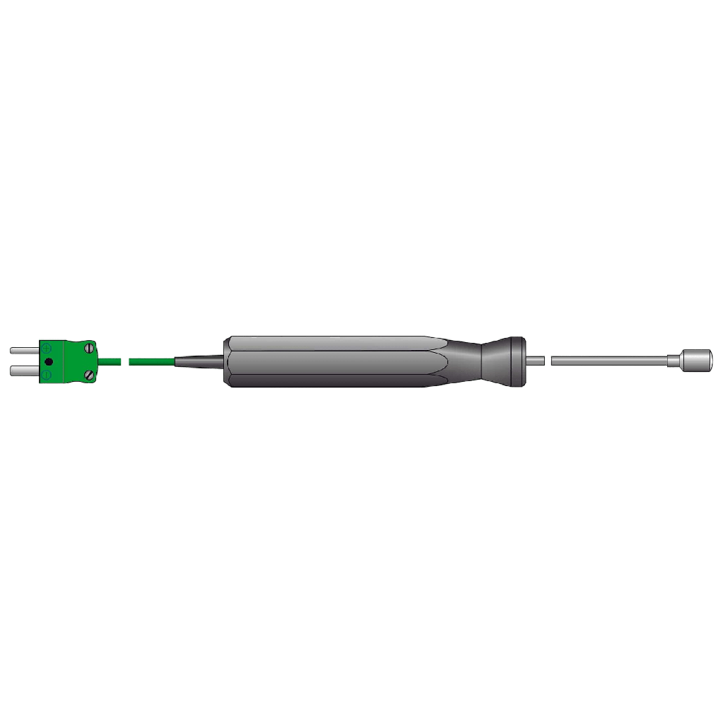 [123-044] Sonde de température de surface Ø8 x 130mm (Type K / Droit)