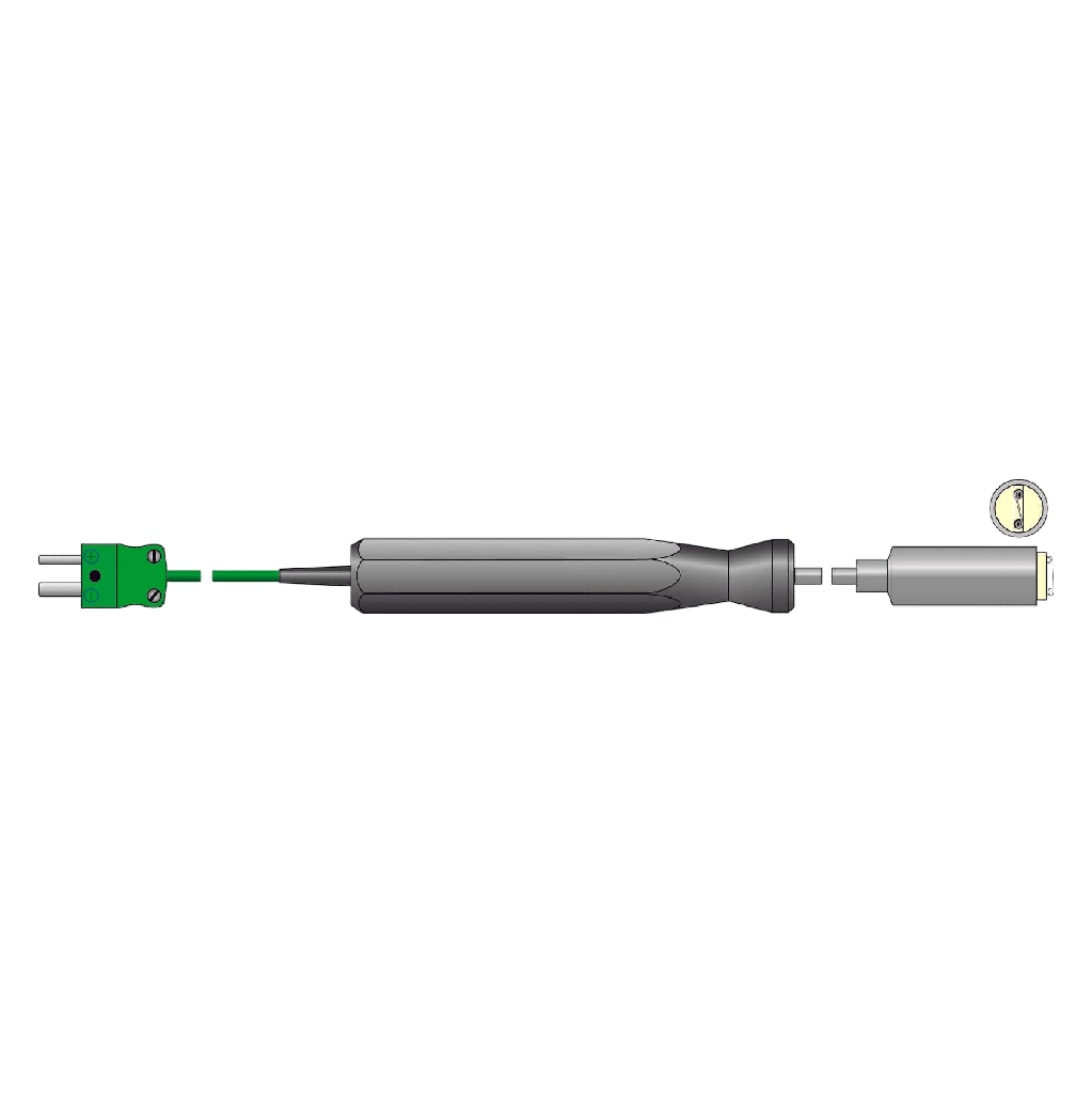 [123-020] Sonde de température de surface robuste (Droit / Droit)
