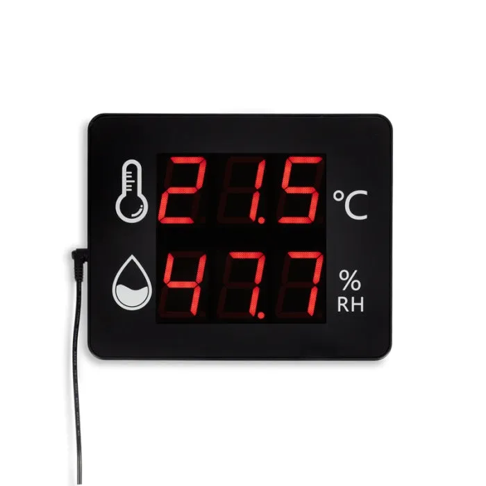 [825-882] Thermomètre et hygromètre muraux (WM20 - 25 x 170 x 210 mm)